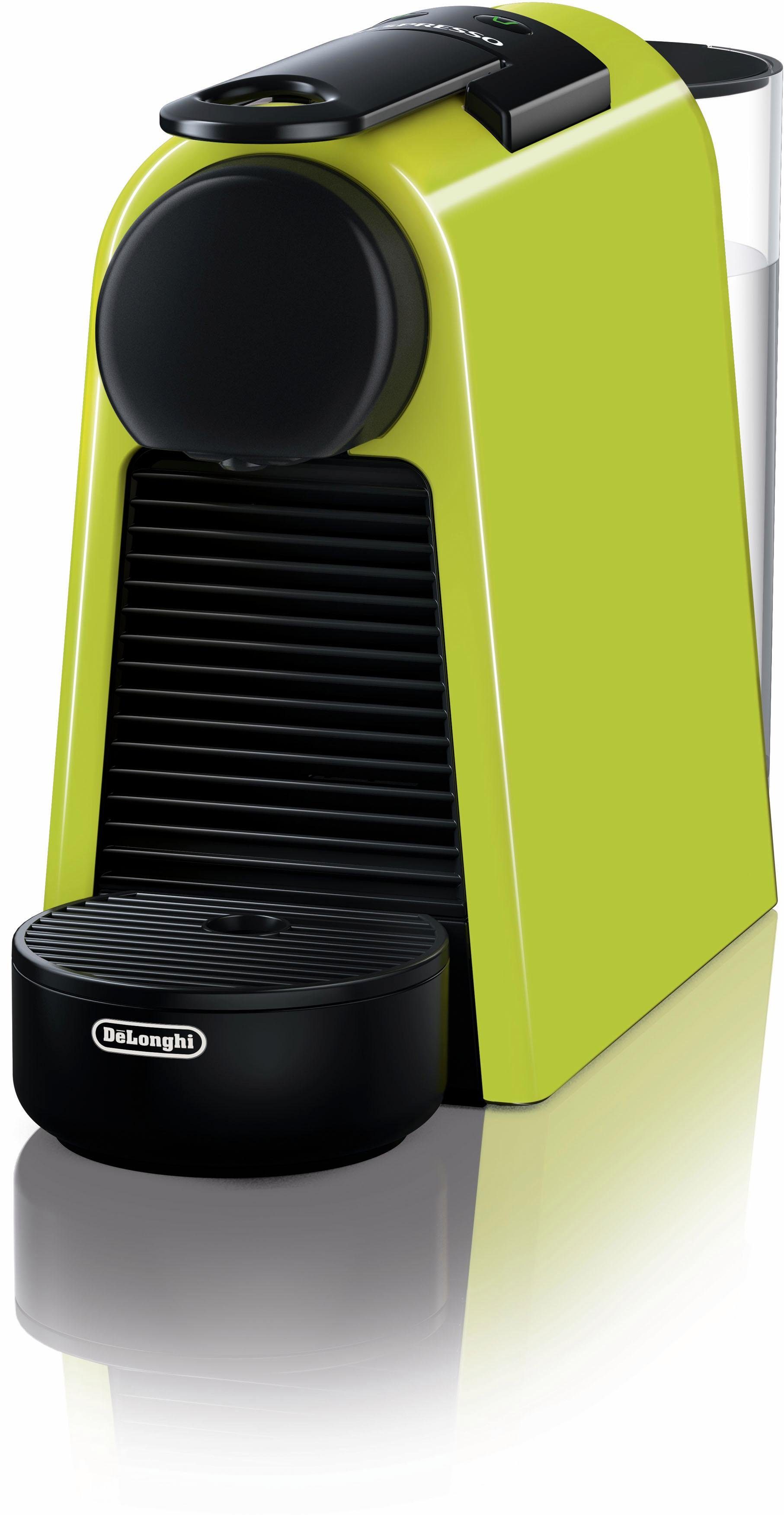 Nespresso Kapselmaschine Essenza Mini EN85.L von DeLonghi, Lime Green, inkl. Willkommenspaket mit 7 Kapseln
