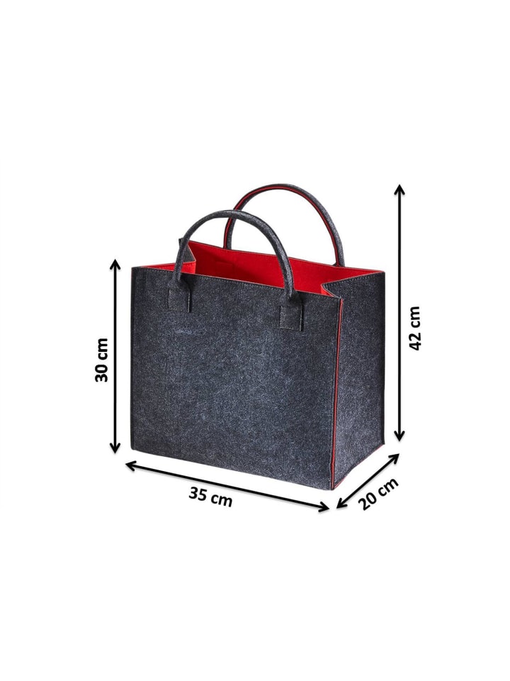 kobolo Einkaufstasche CASUALFELTSHOP in Grau günstig kaufen onesize