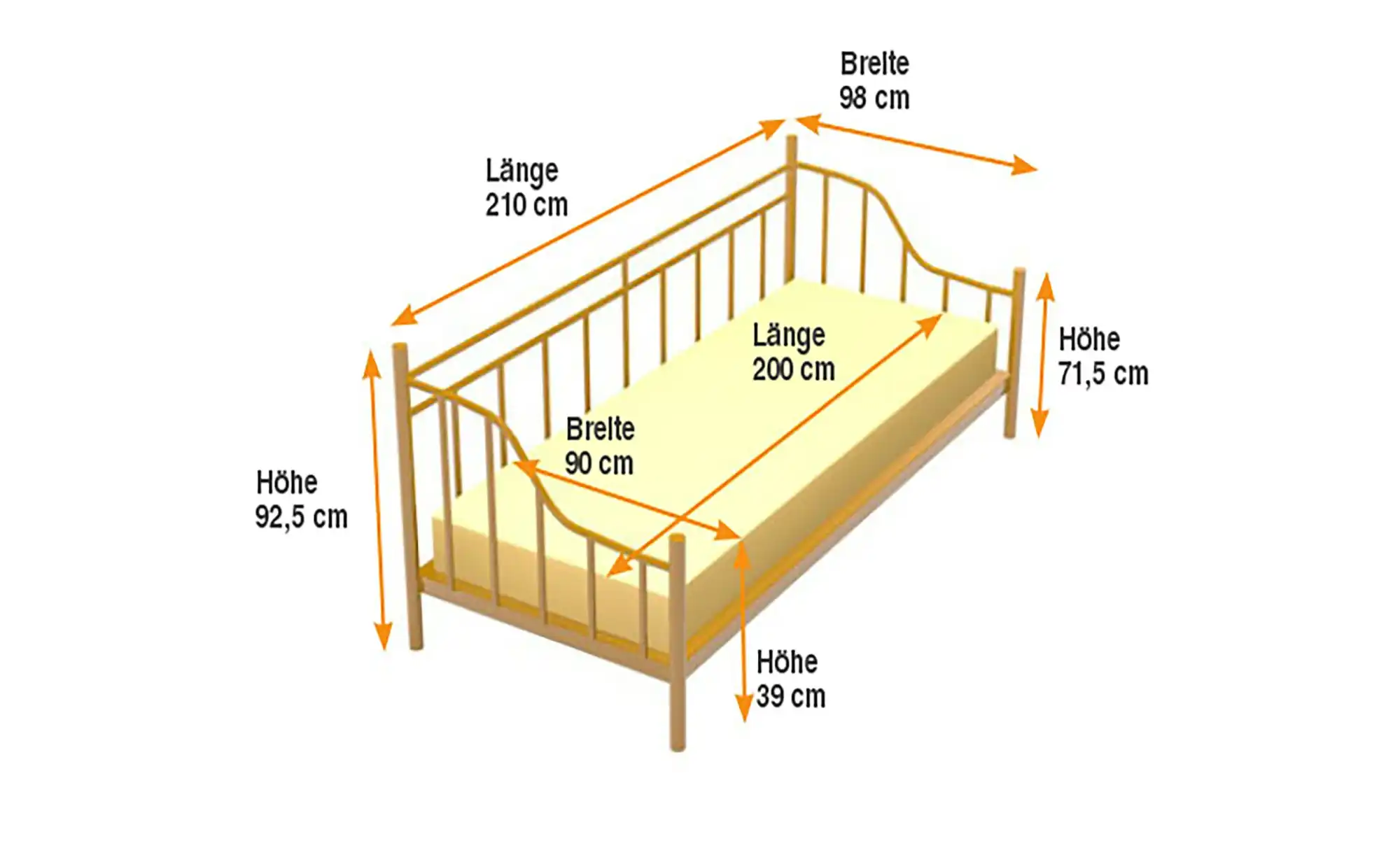 Metallbett