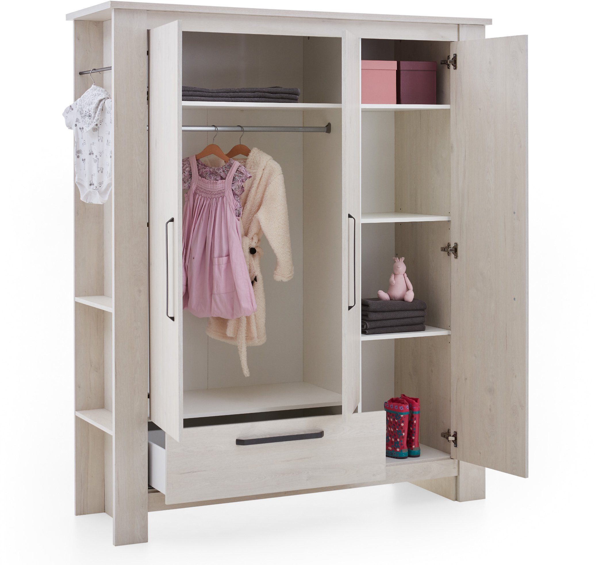 arthur berndt Kinderkleiderschrank Til mit seitlicher Garderobe, Made in Germany