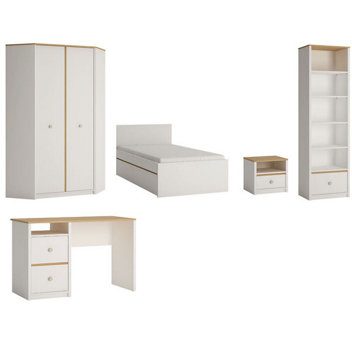 Jugendzimmer-Set Globo komplett 5-teilig