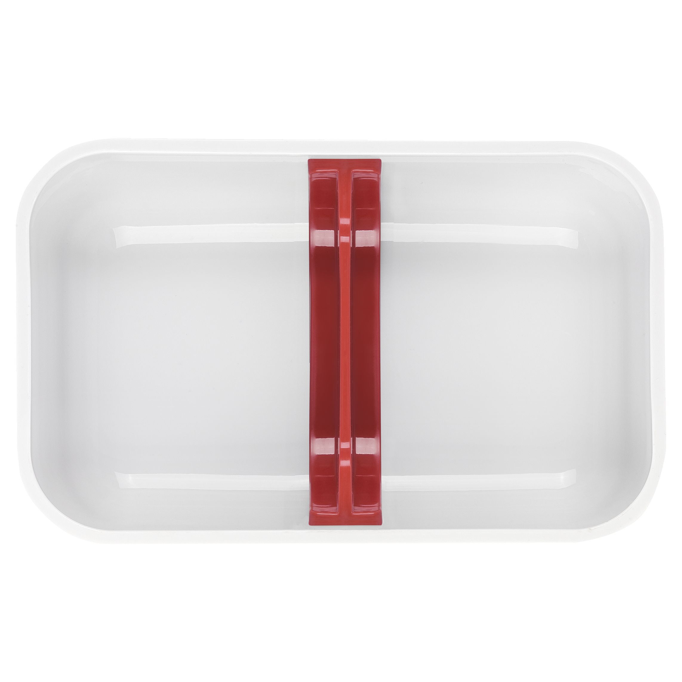 Vakuum Lunchbox M, Kunststoff, Weiß-Rot