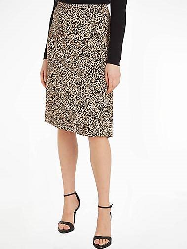 TOMMY-JEANS Damen Rock TJW LEO FLARE SKIRT