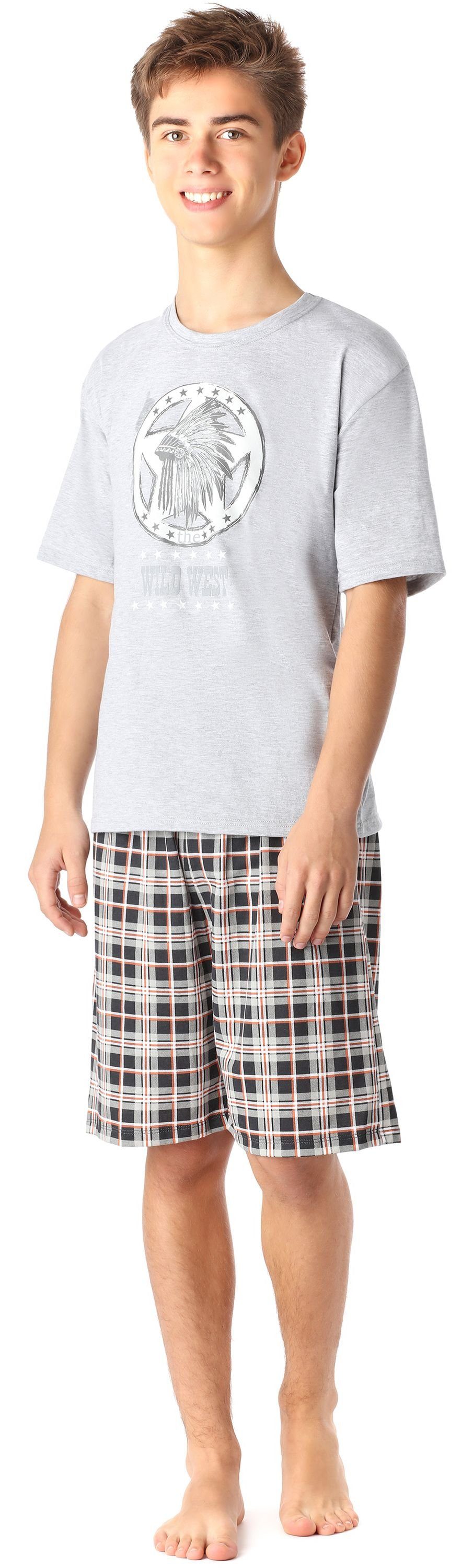 Timone Schlafanzug Jungen Pyjama Langarm Baumwolle Set Zweiteiliger Schlafanzug Hausanzug