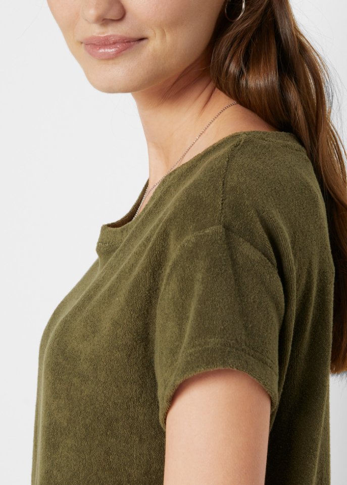 T-Shirt-Kleid aus Frottee