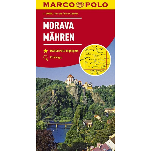 MARCO POLO Karte Tschechien 02 Mähren 1:200 000 - Straßenkarte