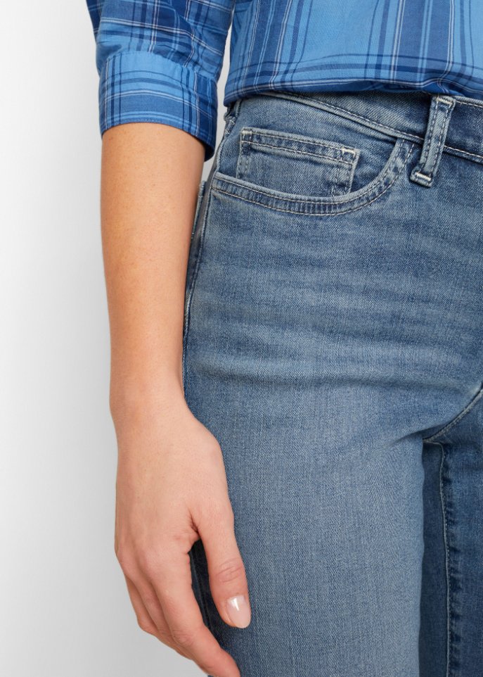 Stretch- Jeans aus Bio-Baumwolle, Bootcut
