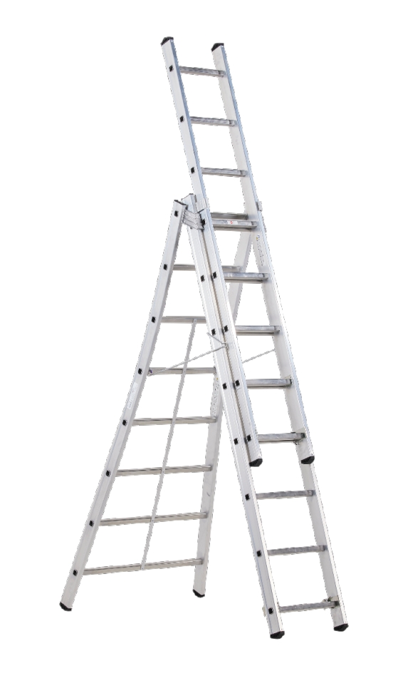 Scala estensibile Altrex 515308 Kibo a 3 sezioni con 8 pioli