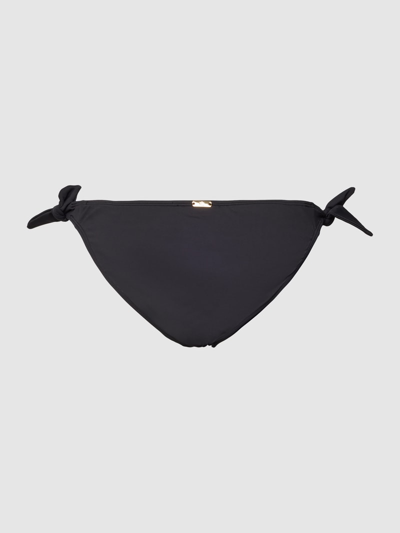 Bikini-Slip mit Label-Detail in schwarz