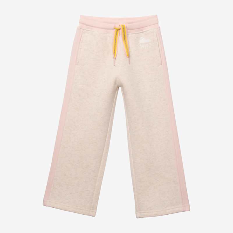 Jogging flare fille à cordons rayés blanc Catimini