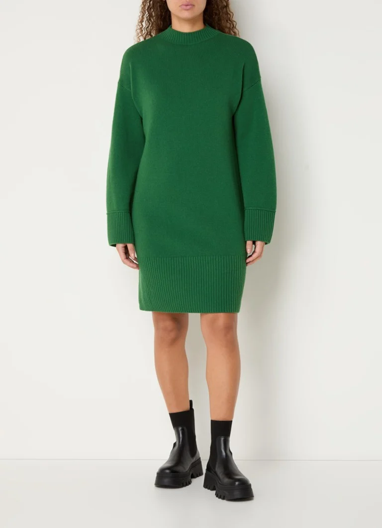 Minivestido de punto Benetton en mezcla de lana