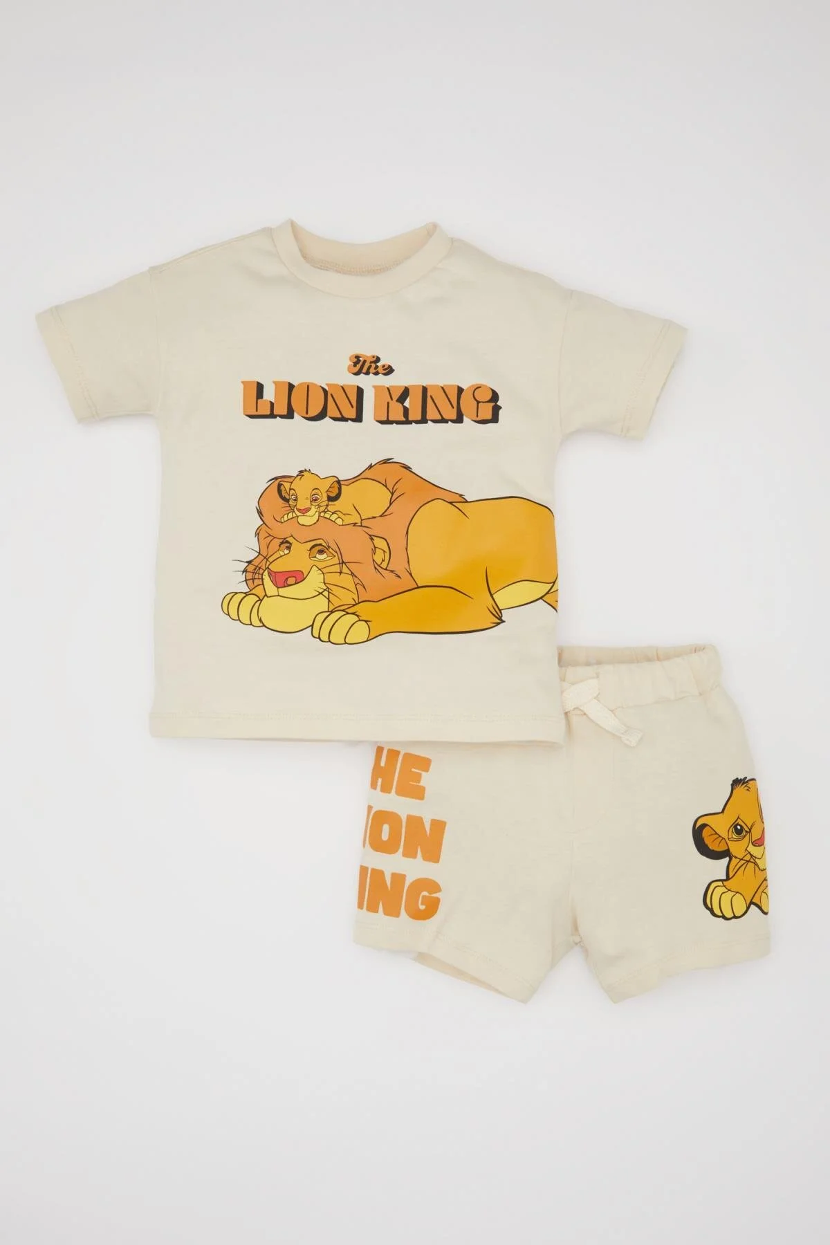 DeFacto  Disney König der Löwen – Kurzarm-T-Shirt und Shorts für Babys (Jungen), 2-teiliges Set, C5351a524sm