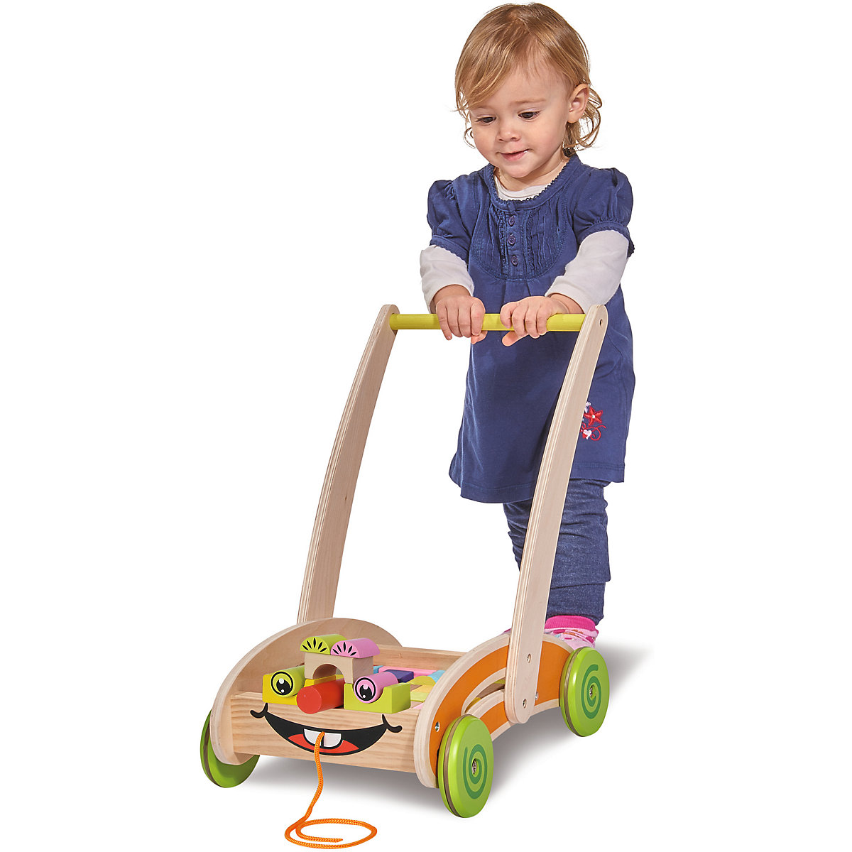 Spielwagen mit Bausteinen