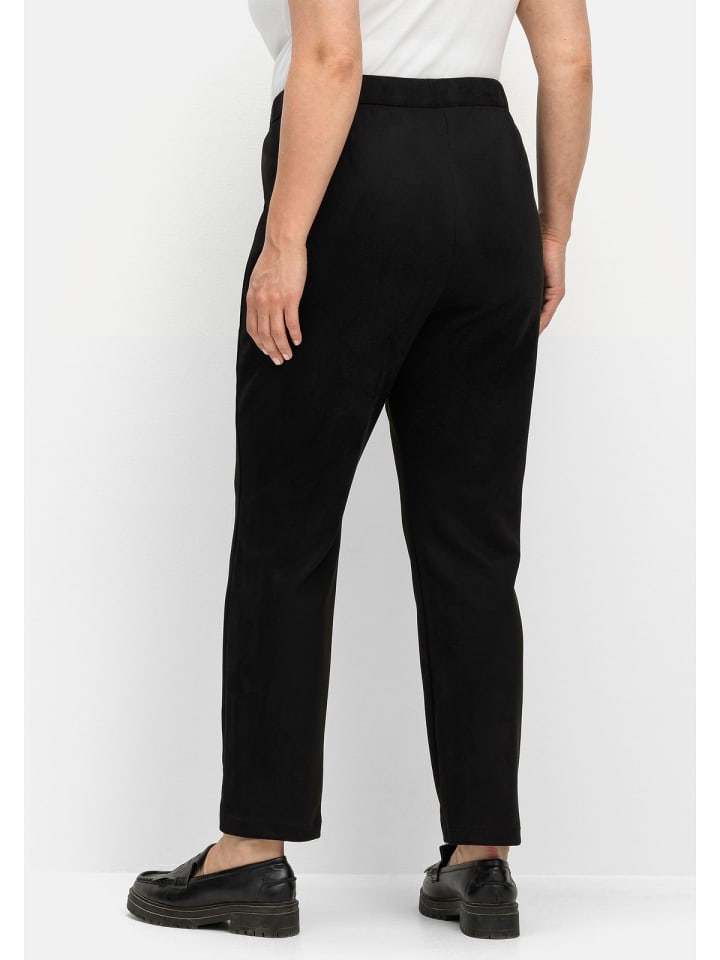 sheego Schmale Hose in schwarz günstig kaufen
