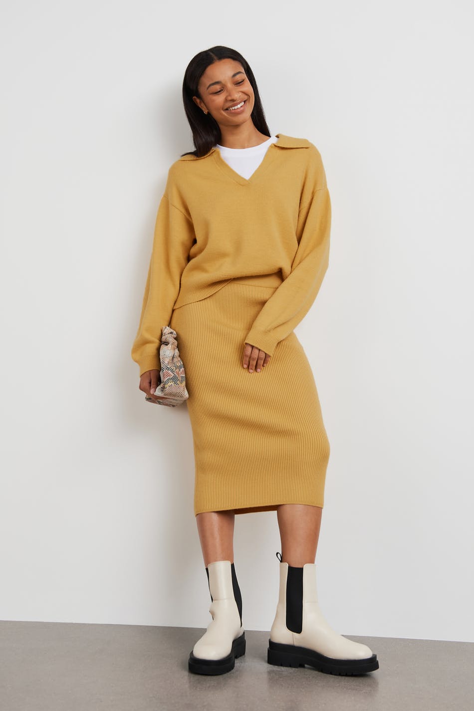 Freya knitted skirt
