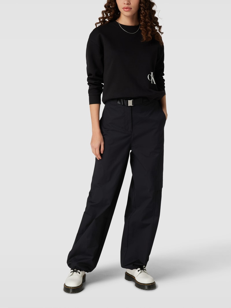 Hose mit Label-Patch Modell 'UTILITY' in black