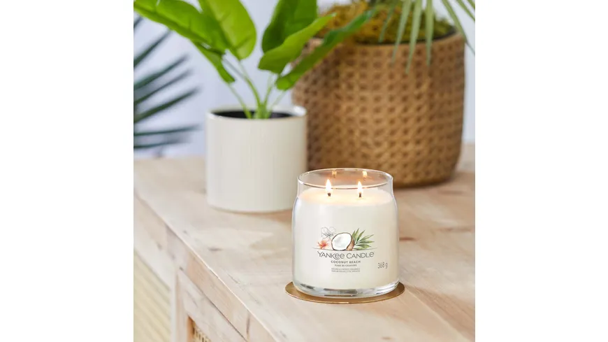 Yankee Candle Duftkerze Signature Medium Jar Coconut Beach Coconut Beach