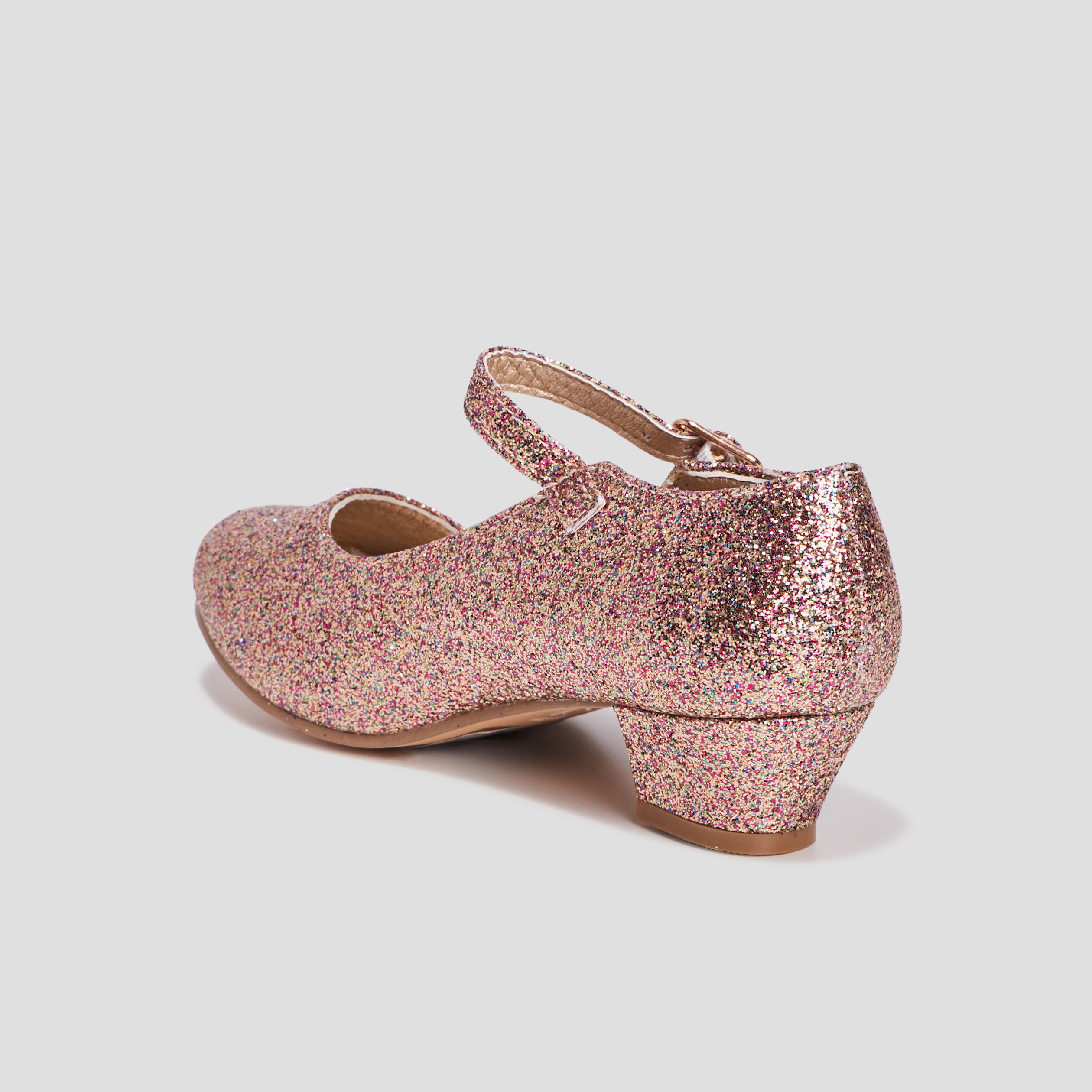 Babies à talons pailletées couleur or fille | La Halle