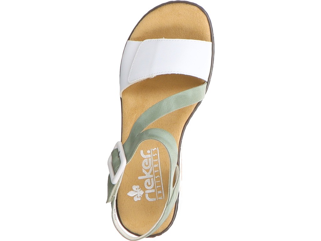 RIEKER Klassische Sandalen weiss Alabama