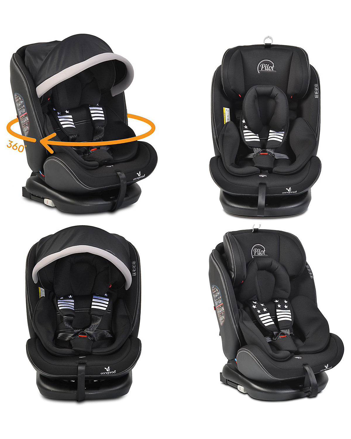 Kindersitz Pilot Gruppe 0+/1/2/3, Isofix Kindersitze