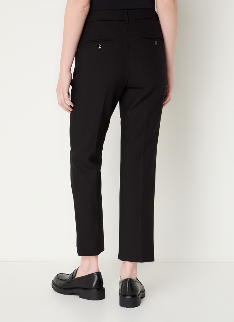 Pantaloni scurți MaxMara Rana cu talie înaltă, croială mulată și buzunare laterale.