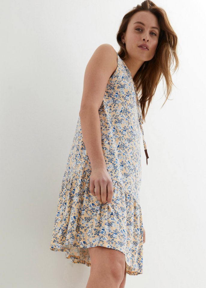 Shirtkleid mit Blumenprint