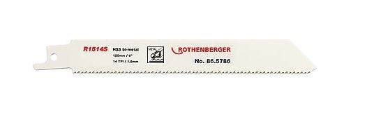 Rothenberger Tilbehør 865786 Universal savklinge HSS Bimetal, 150 x 20 x 0,9, 14 tpi