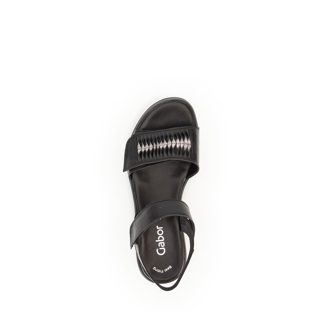 Gabor fashion Plateau Sandale schwarz