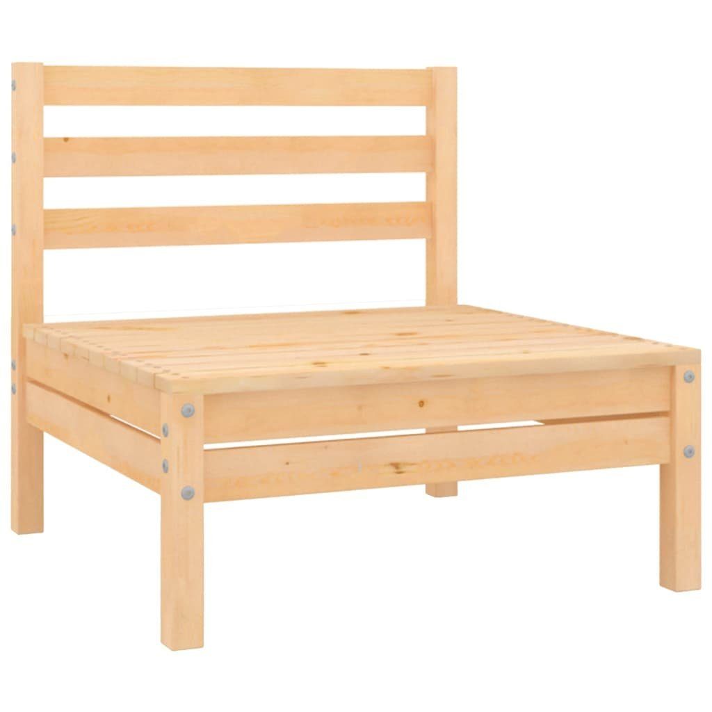 vidaXL Loungesofa 2-Sitzer-Gartensofa Kiefer Massivholz, 1 Teile