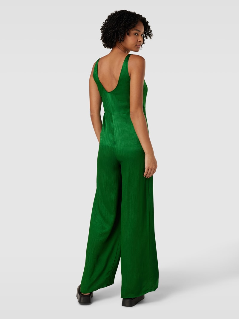 Jumpsuit mit U-Ausschnitt in grün