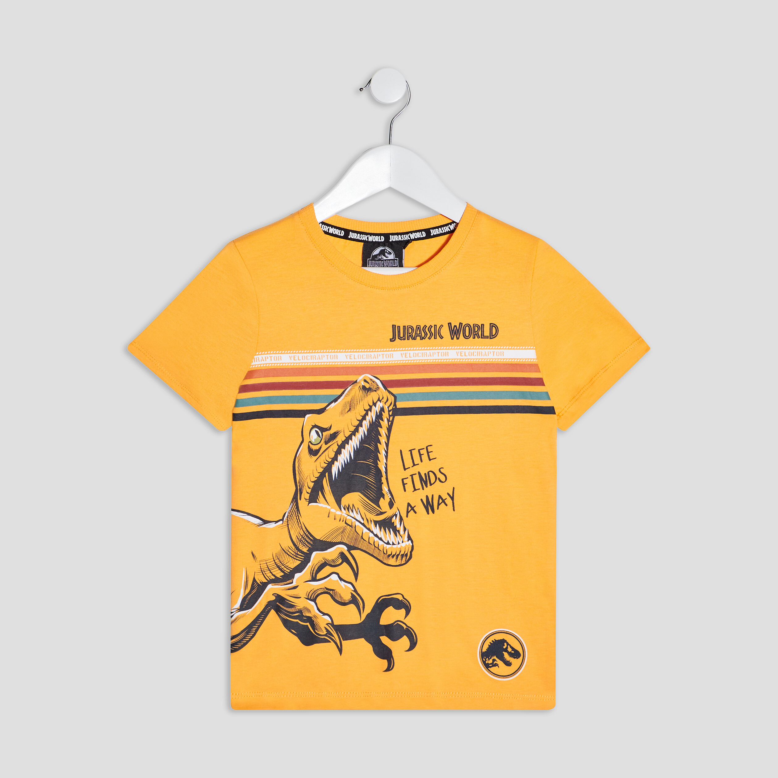 T-shirt Jurassic World jaune foncé garçon | La Halle