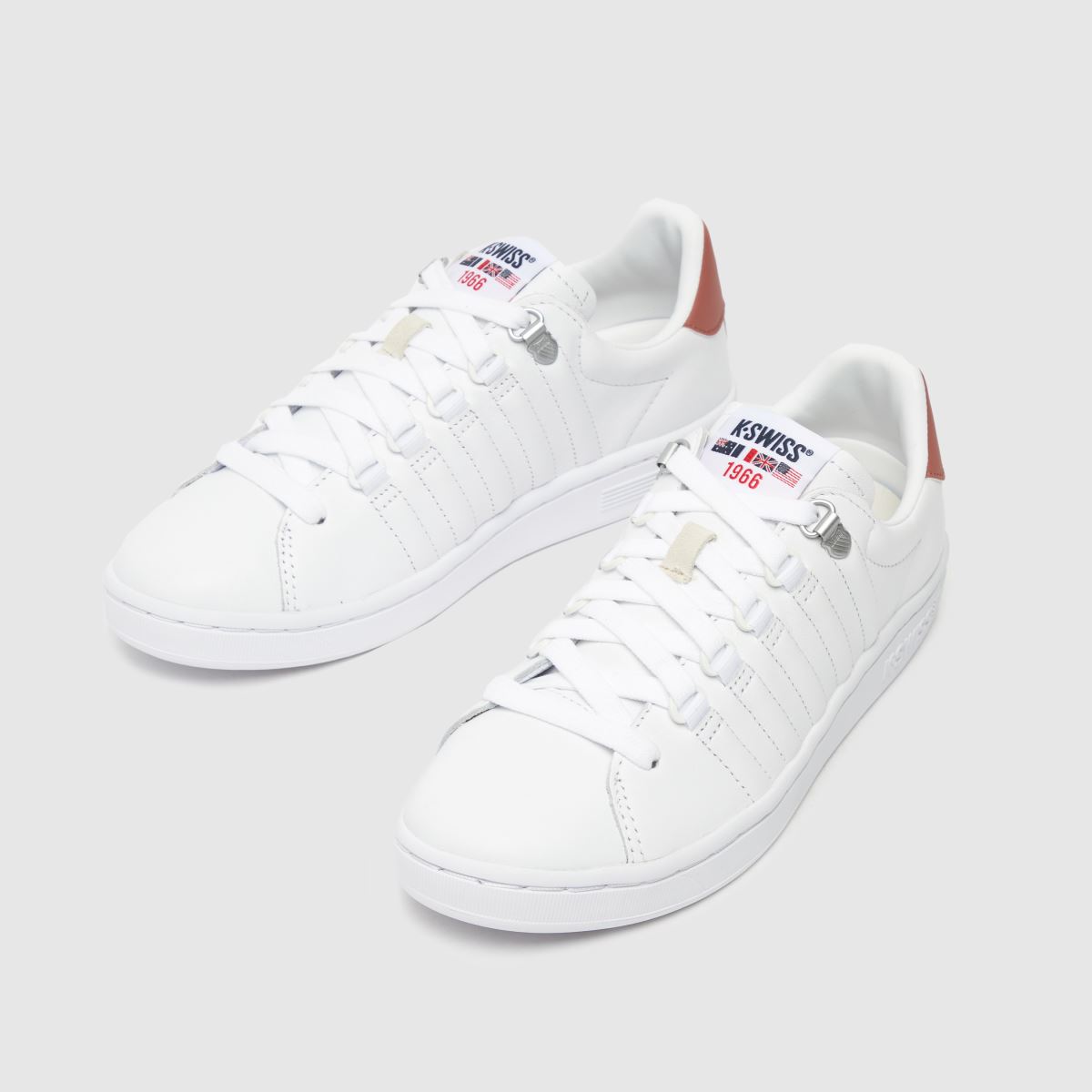 K-SWISS lozan ii sportcipő fehér és rózsaszín színben