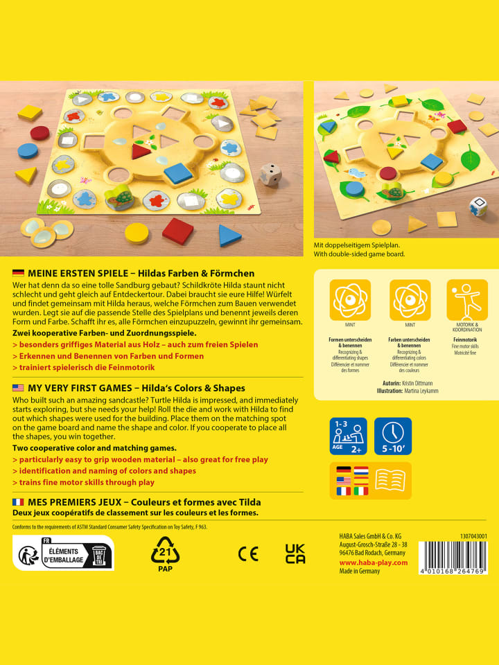 Haba Spiel Meine ersten Spiele – Hildas Farben & Förmchen in mehrfarbig günstig kaufen onesize