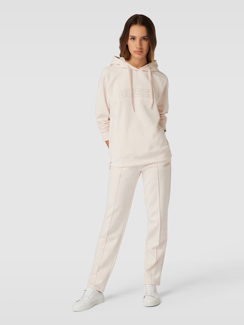 Hoodie mit Label-Detail Modell 'EUPHEMIA' in sand