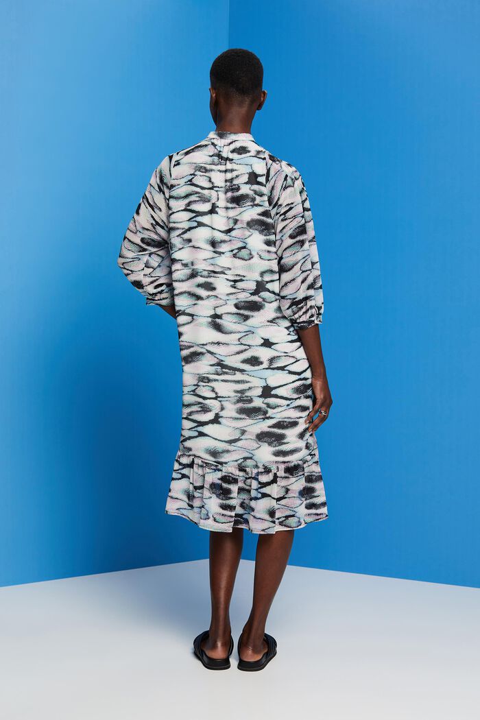 Recycelt: Midi-Kleid aus Chiffon