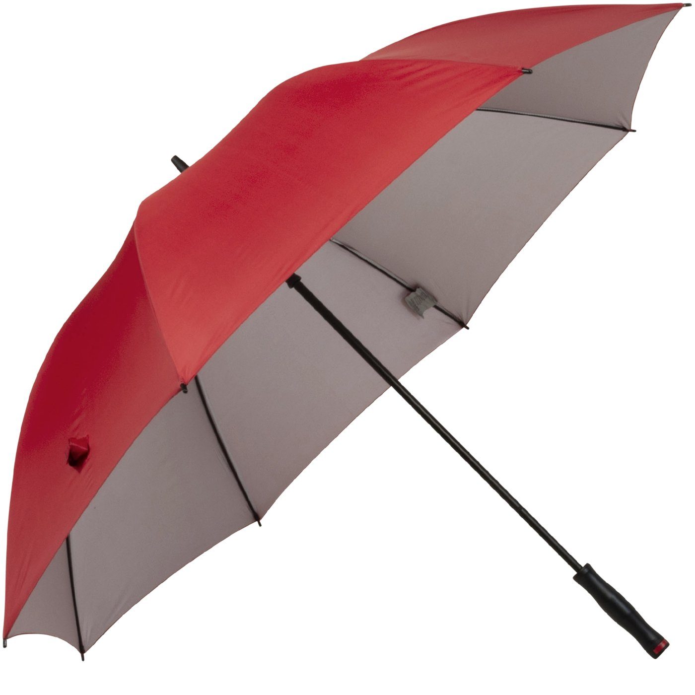 derby Langregenschirm XXL Golfschirm mit UV-Schutz, uni innen silber, für Strand und Camping für Familien und Paare