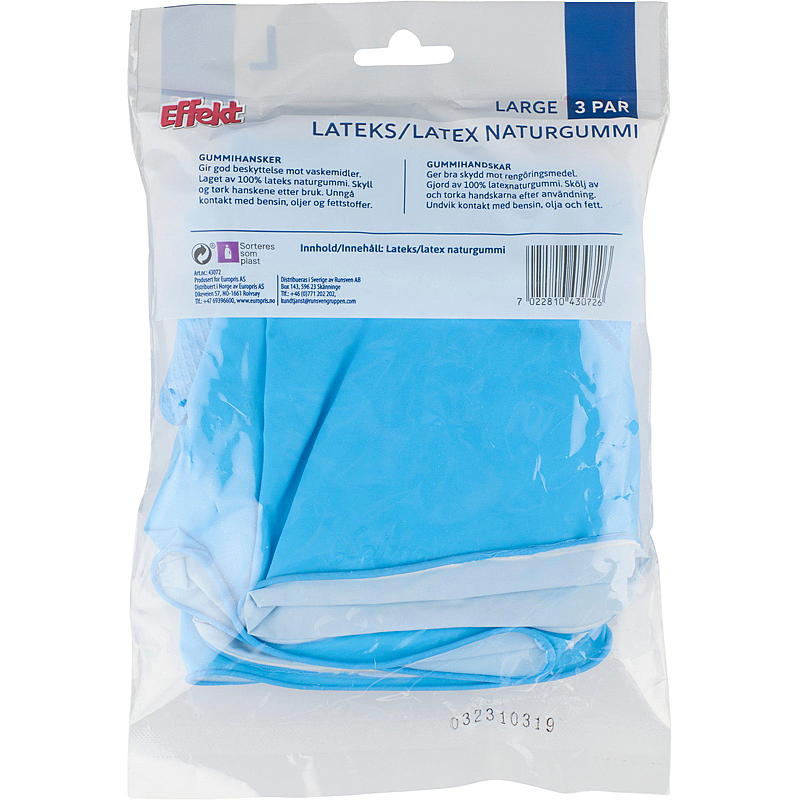 Effekt Gummihansker 3-pk L, Effekt