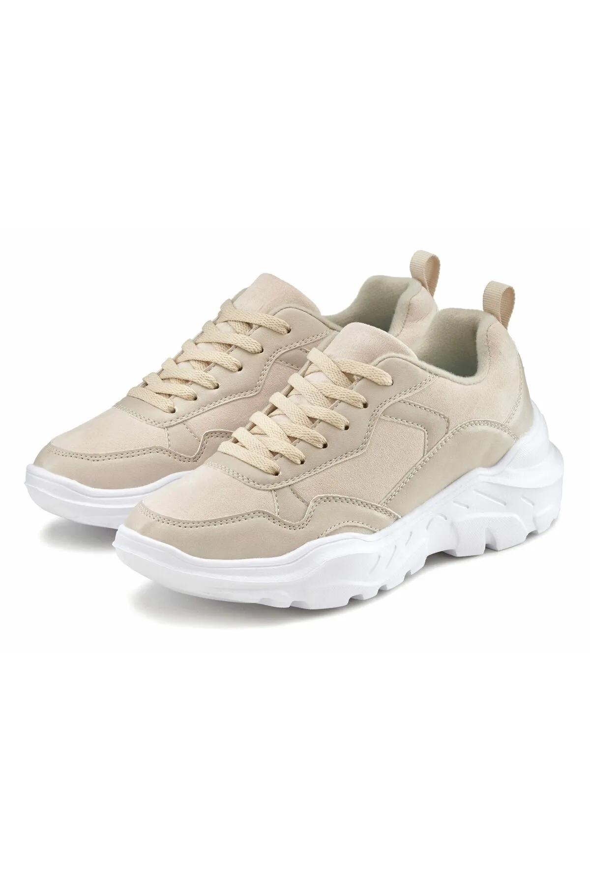 LASCANA  Sneaker - Beige - Flacher Absatz