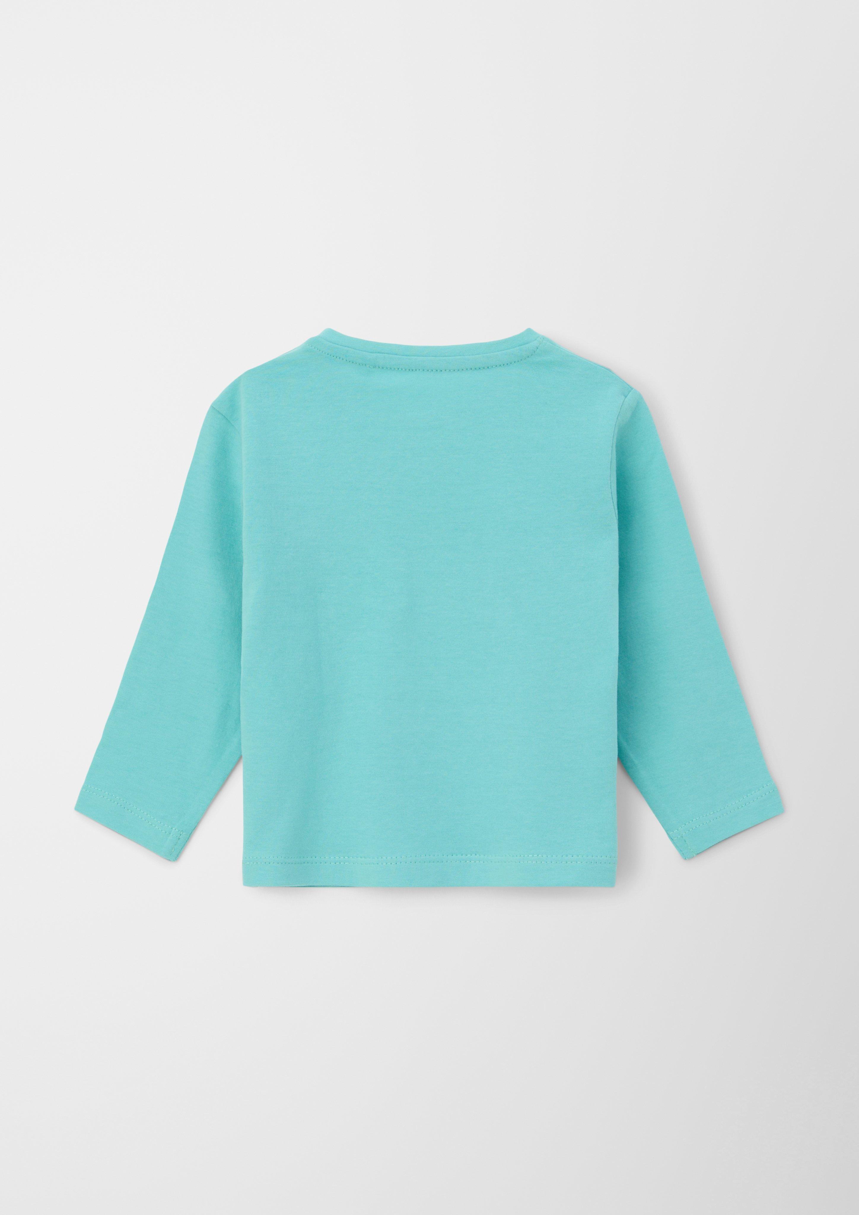 Baumwollshirt mit Print-Detail  2130725-6632