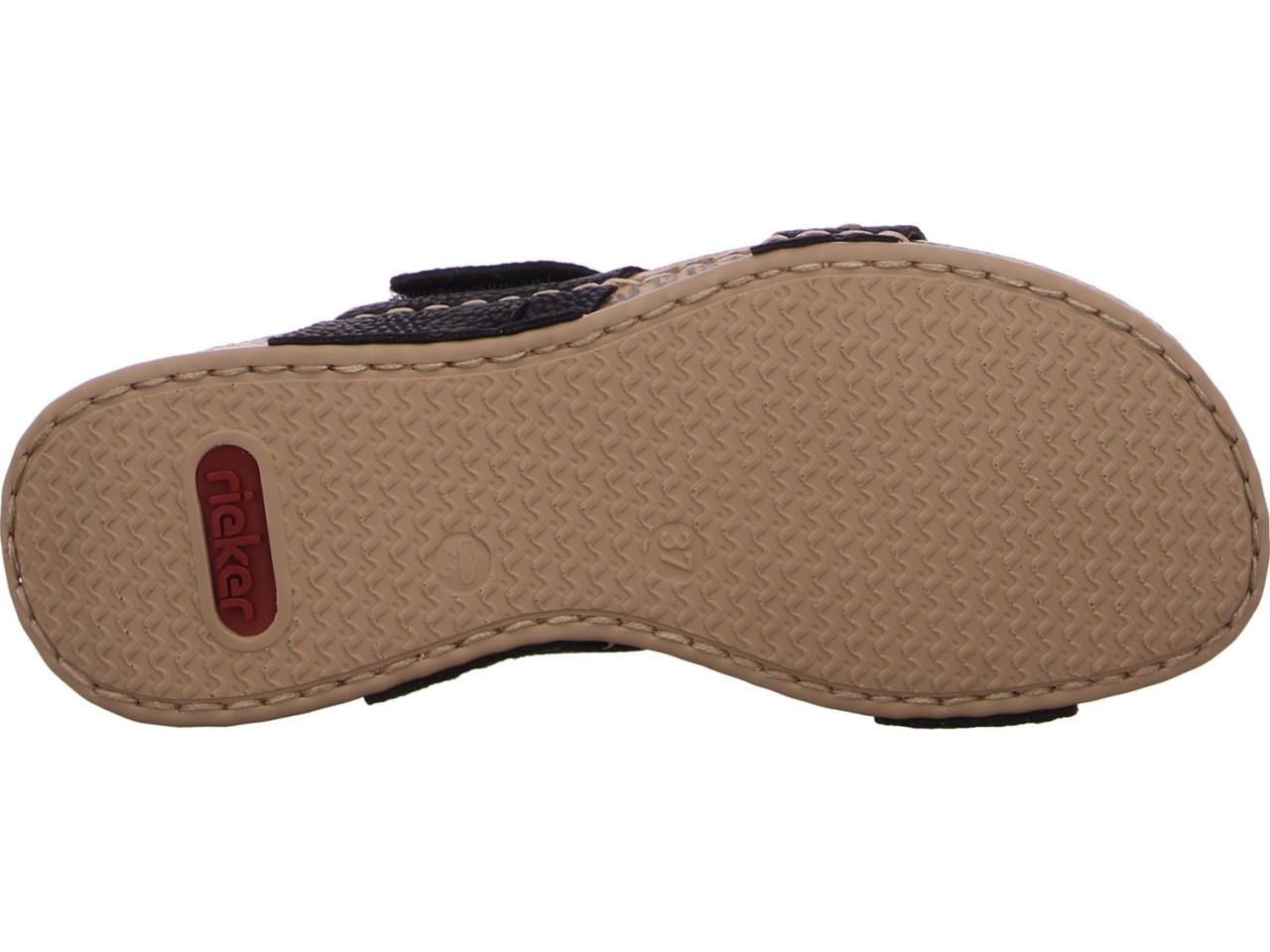 RIEKER Komfort Sandalen schwarz