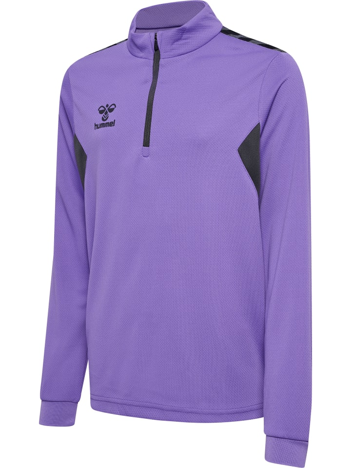 Hummel Hummel Halbreißverschluss Sweatshirt Hmlauthentic Kinder in DAHLIA PURPLE/ASPHALT günstig kaufen