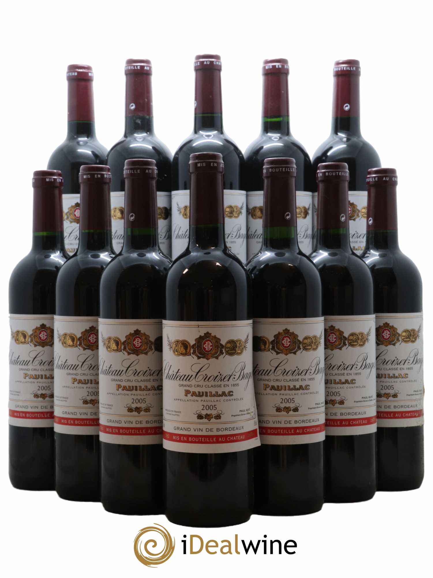 Château Croizet Bages 5ème Grand Cru Classé  2005 - Lot de 12 Bouteilles