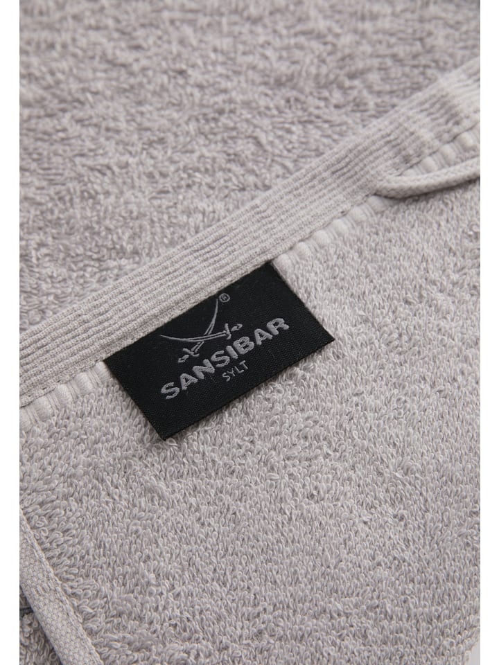 Sansibar Seiftuch 6er Set Frottier-Serie Classic, 30x30 cm in Silber günstig kaufen 30x30 cm
