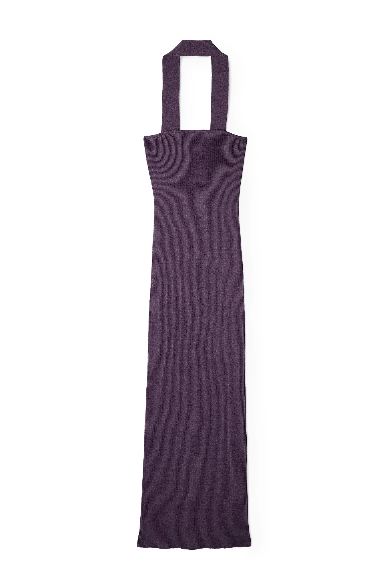 Gestricktes Bandeau-Midikleid mit Choker
