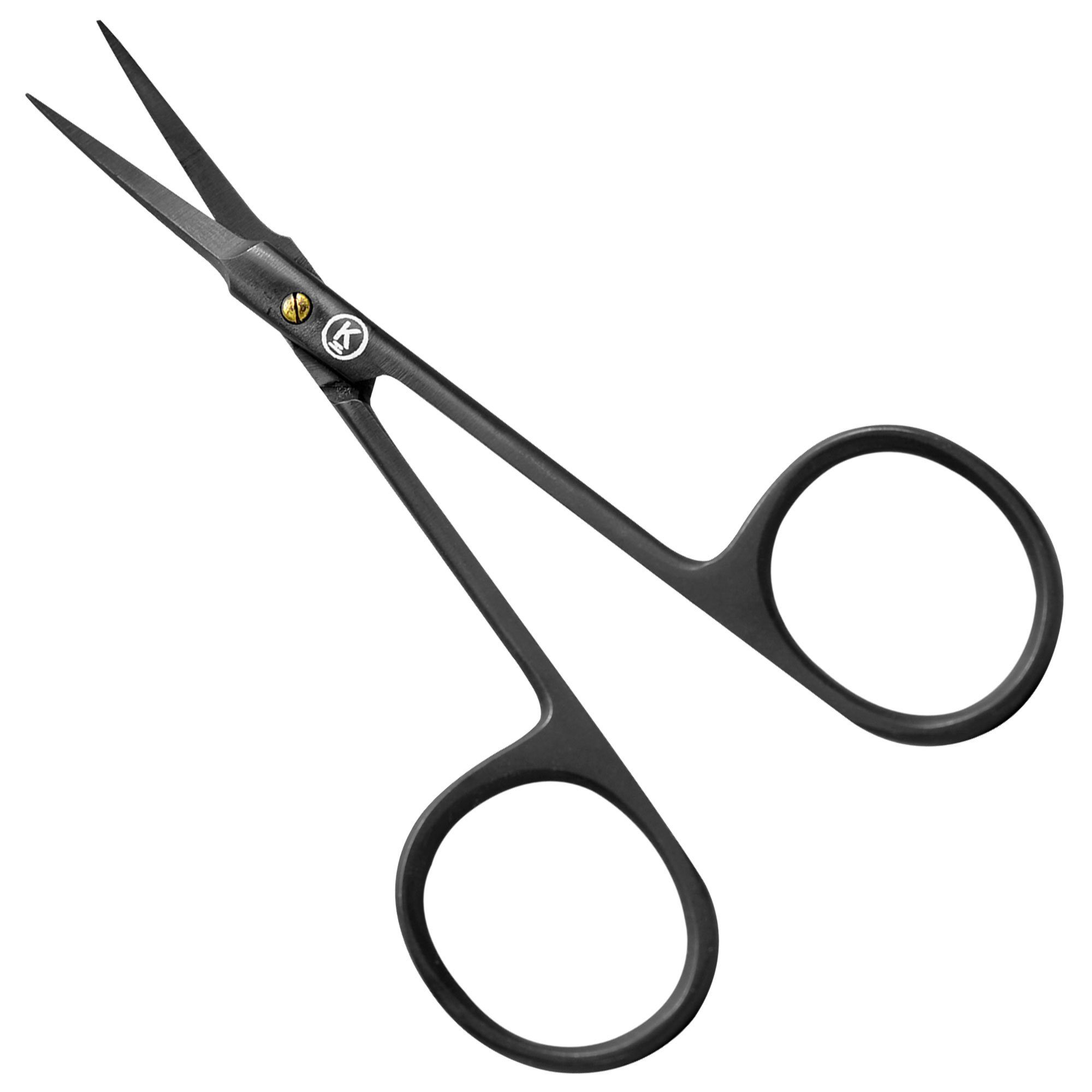 K-Pro Hautschere Nagelhautschere mit Turmspitze Gebogen, Scharf, Spitz - Schwarz