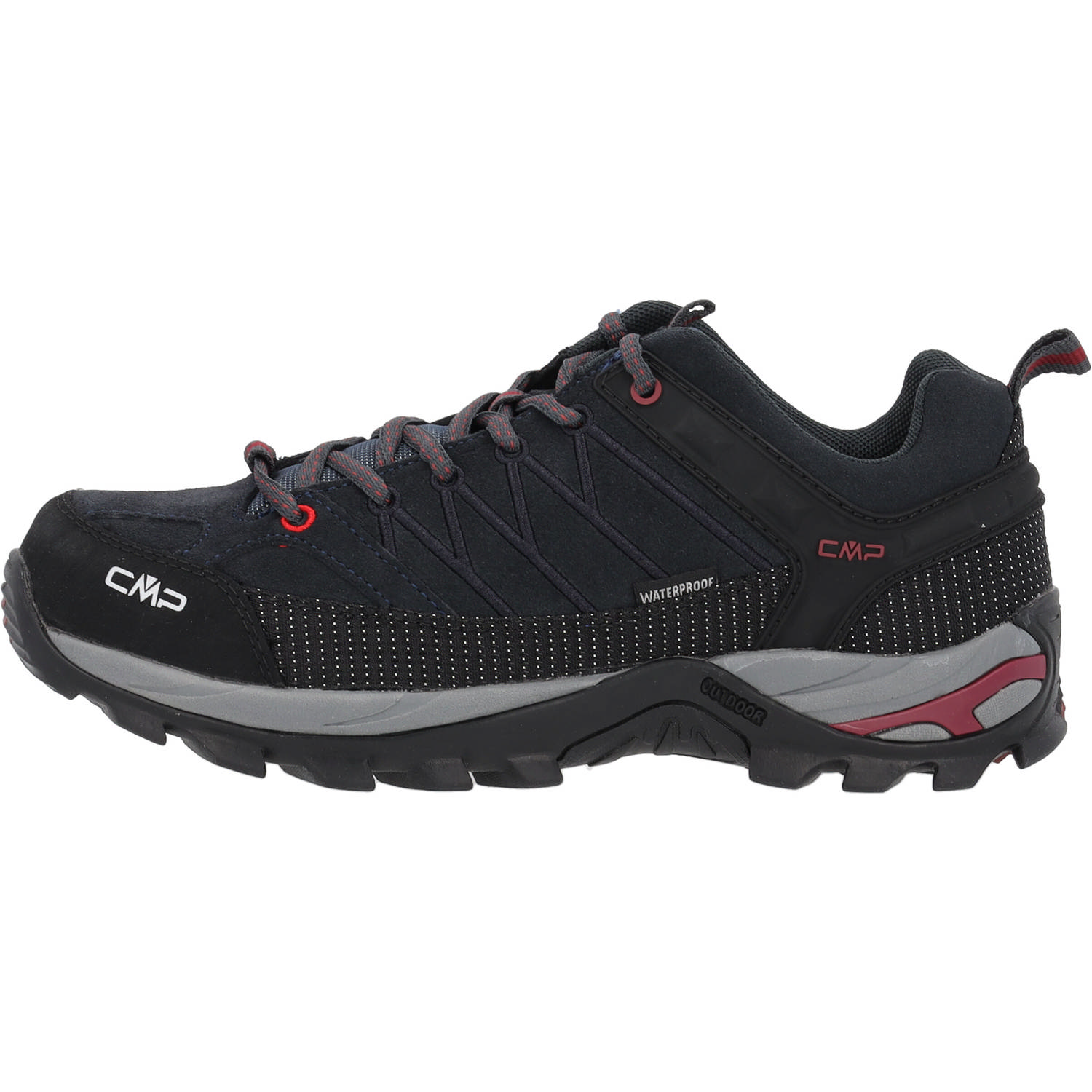 CMP Rigel Low 3Q13247, Trekkingschuhe, Herren, Schwarz (Asphalt-Syrah)