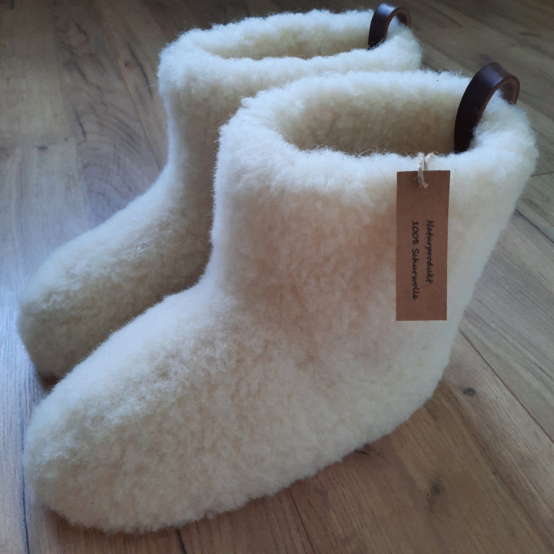 em-ka Hüttenschuhe Schurwolle Winter Warme Wollsocke Hausschuhe Hausschuh Damen, Herren, Schafwolle, Lammwolle, Naturprodukt, Hausstiefel, Fußwärmer