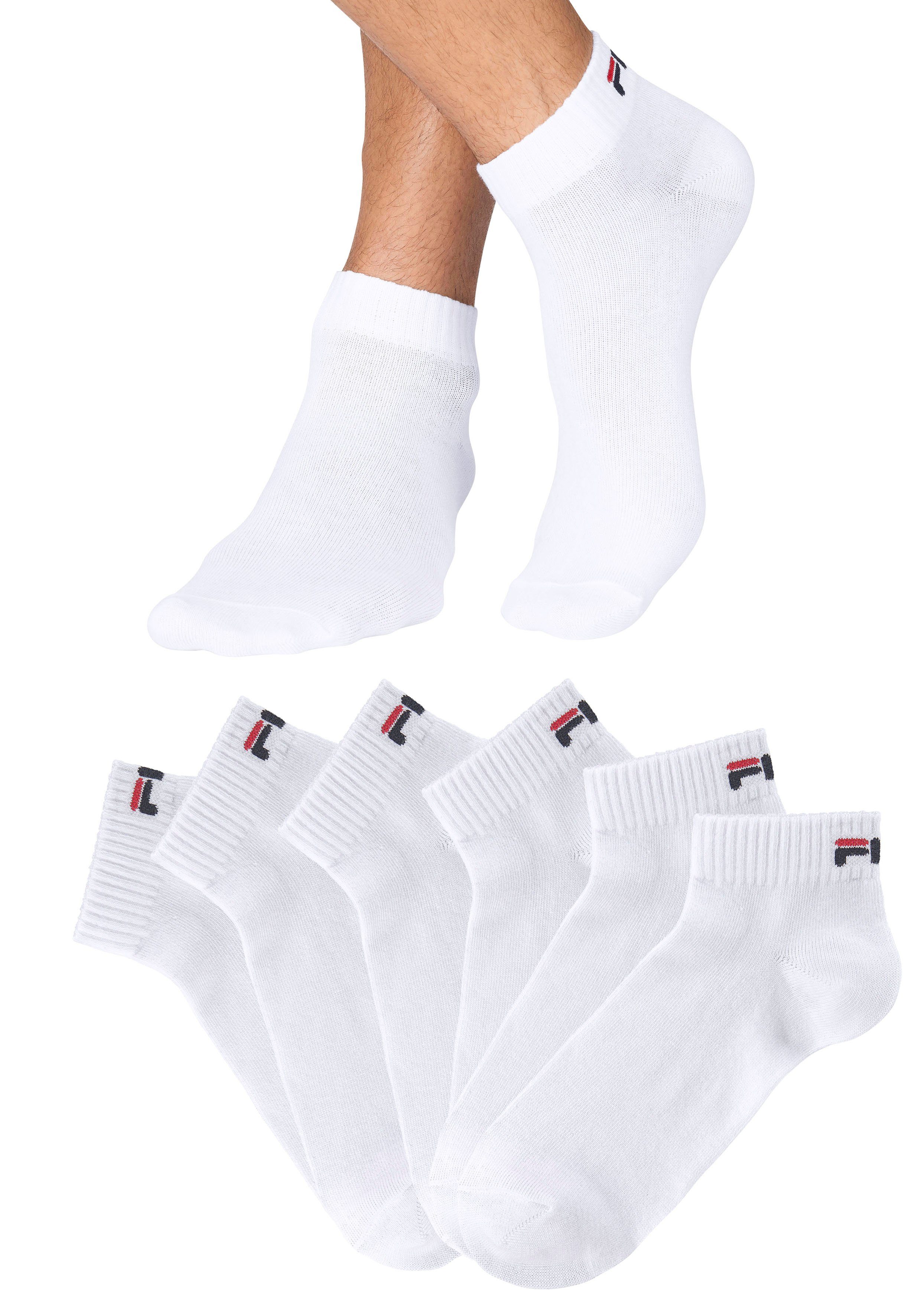 Fila Kurzsocken (6-Paar) mit eingestricktem Logo