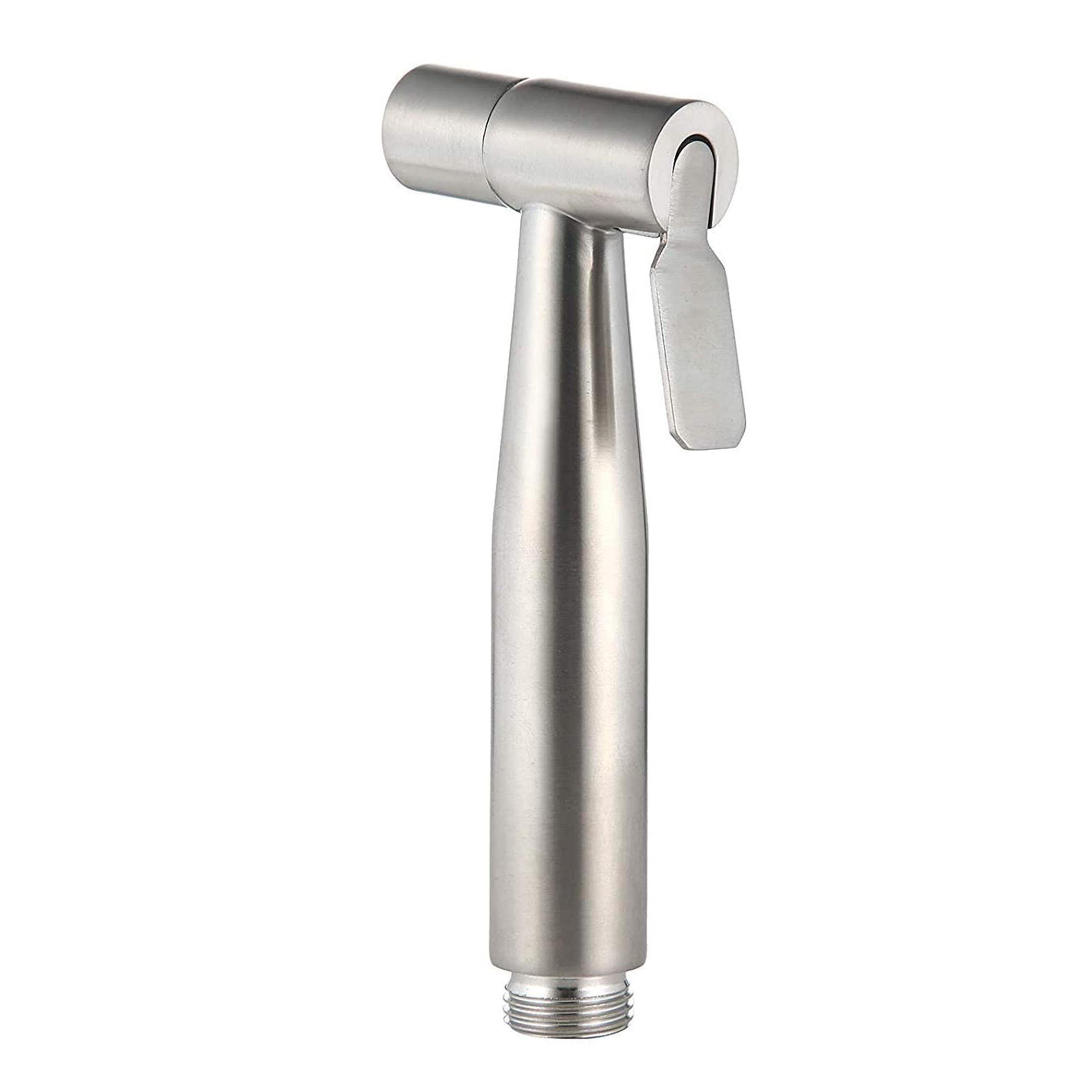 Praknu Bidetarmatur Bidet Handbrause (Set) Duschkopf mit Halterung, rostfreier Edelstahl, inkl. 2 Dichtungen