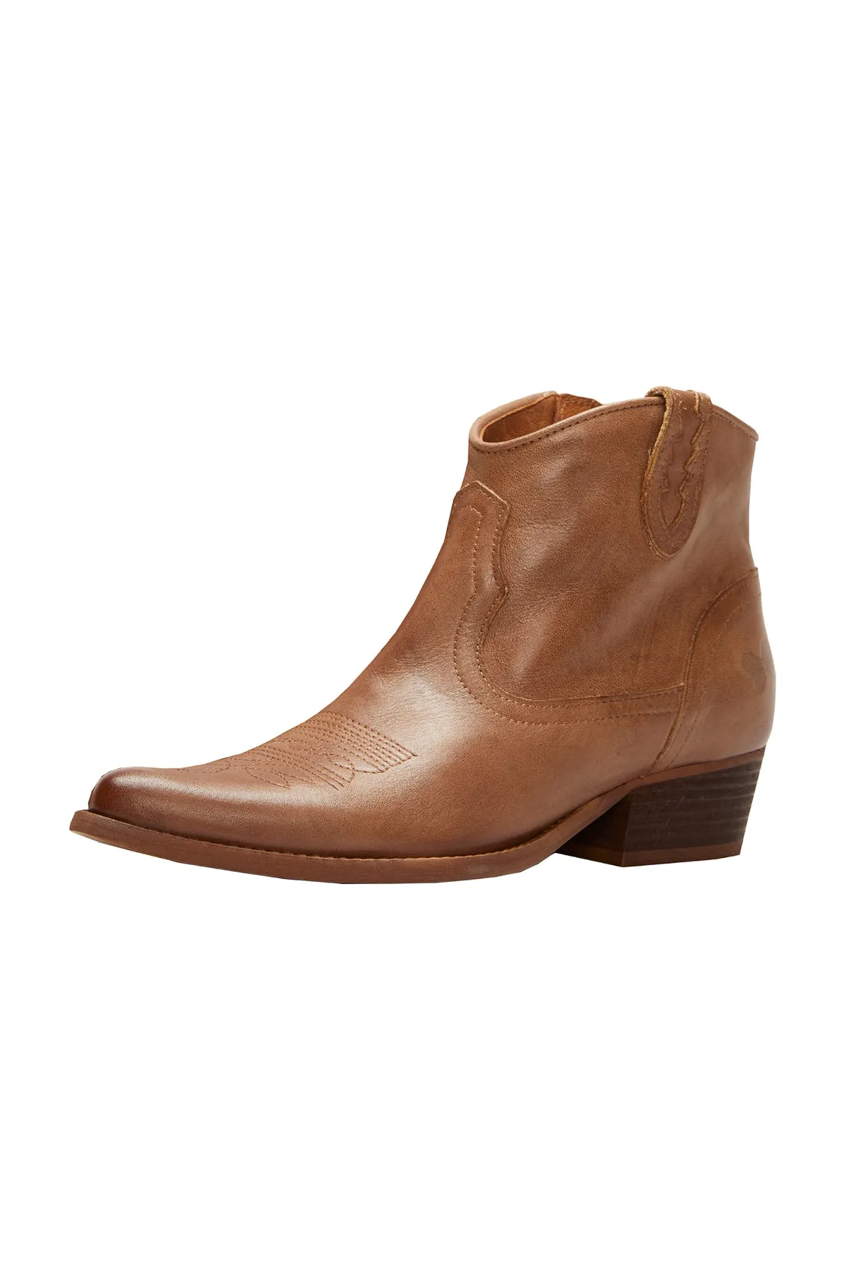 Felmini  Stiefelette - Braun - Blockabsatz